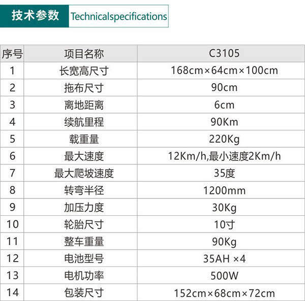 电动青海尘推车C3105